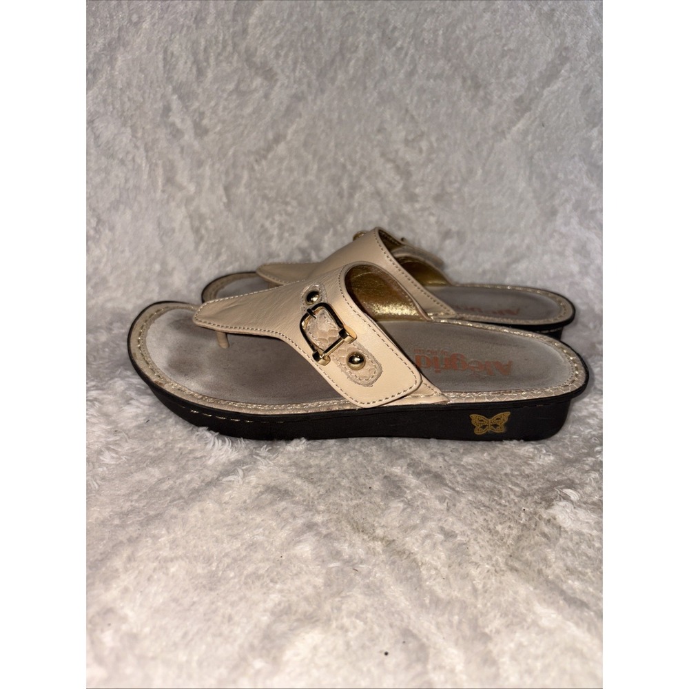 Alegria‎ Women's Sandals Beige/Tan US Size 6/6.5 Leather Upper - Picture 2 of 6